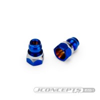 JConcepts RC10B7 Fin Titanium Front Stand-Off -8mm Blau