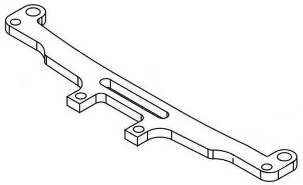 AXON TC10/3 Kohlefaser Karosseriehalter Hinten (1)