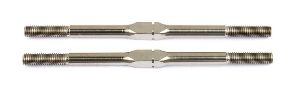 1407 Team Associated FT Titanium Turnbuckles, 3x58mm (2.28 in), silver