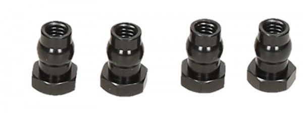 HB61485 SHOCK CAP BALL 4.8x8mm Black/Hard Anodized