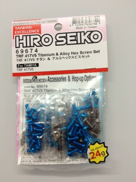 69674 Hiro Seiko TRF417V5 Titan/Alu Schrauben Set