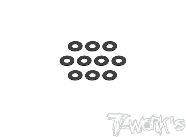T-Work`s Alu Shims 3,5 x 8,5mm x 0,75mm Black (10)