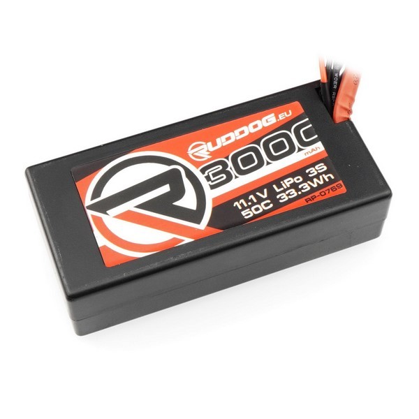 RUDDOG 3000mAh 50C 11.1V LiPo Short Stick Pack Mit T-Plug