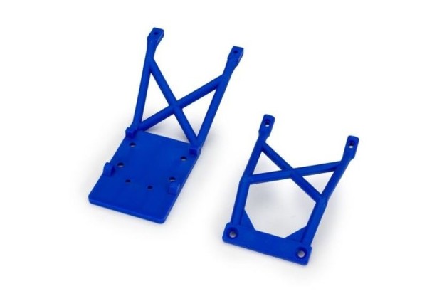 3623-BLUE Traxxas Skid-Platten Vorne/Hinten Blau