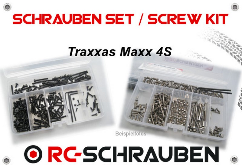 Schrauben Set Traxxas Maxx 4S Edelstahl