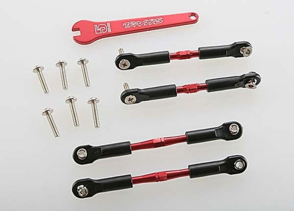 3741X Traxxas Aluminum Turnbuckle Set Red