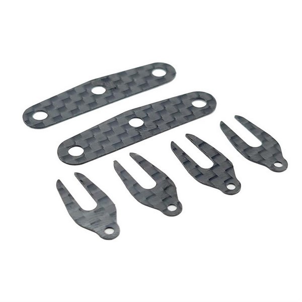 RC MAKER Carbon Front Ride Height Specer Set for A