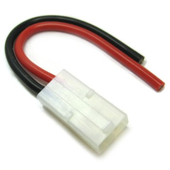 FEMALE TAMIYA CONNECTOR WITH 10CM 14AWG SILICONE W