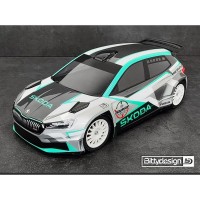 Bittydesign SKODA Fabia RS Rally2 1/10 190mm Rally Unlakierte Karosserie 1.2mm