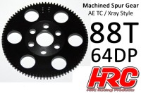 HRC76488X HRC Racing Hauptzahnrad - 64DP - Low Friction Gefräst Delrin - Xray/AE/TM Style - 88Z