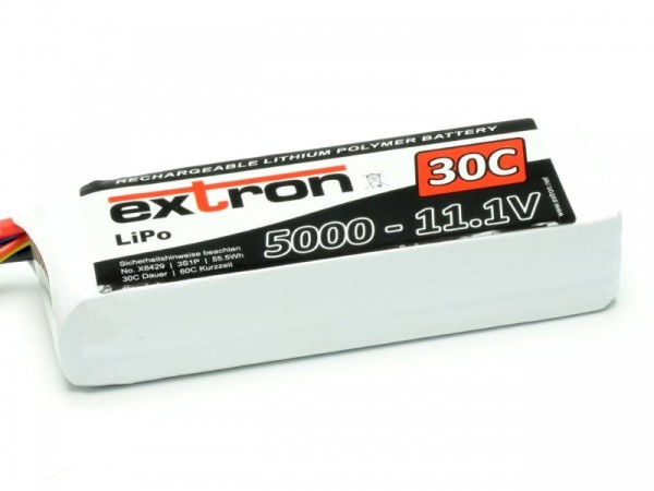 X6429 Extron LiPo Akku Extron X2 5000 - 11,1V (30C