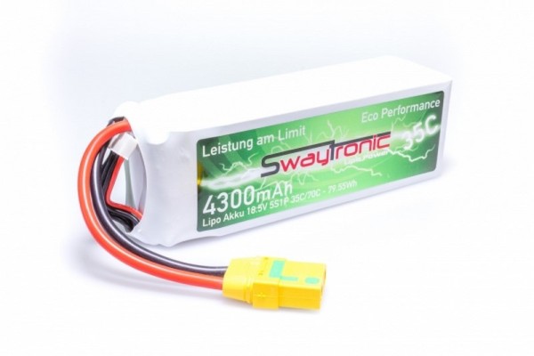 SWAYTRONIC LiPo 5S 18.5V 4000mAh 35C/70C T-Plug