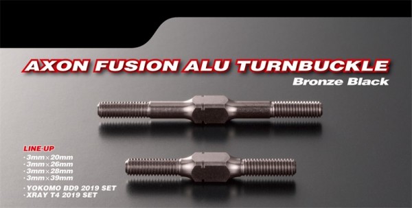 AXON Fusion Alu Turnbuckle BD9 set (20mm x 1 / 28m