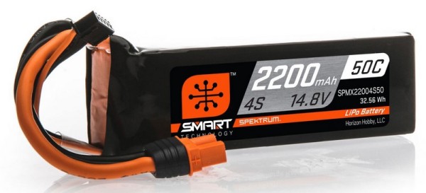 Spektrum 2200mAh 4S 14.8V 50C Smart LiPo Battery