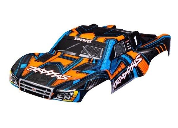 Traxxas Karosserie Slash 4x4 orange/blau Clipless