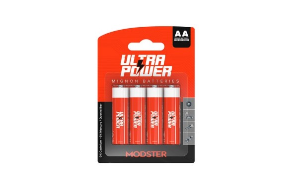 280555 / 10054 MODSTER Batterie Ultra Power AA Mignon Blist (4)