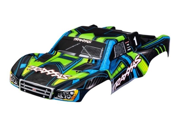 Traxxas Karosserie Slash 4x4 grün/blau Clipless