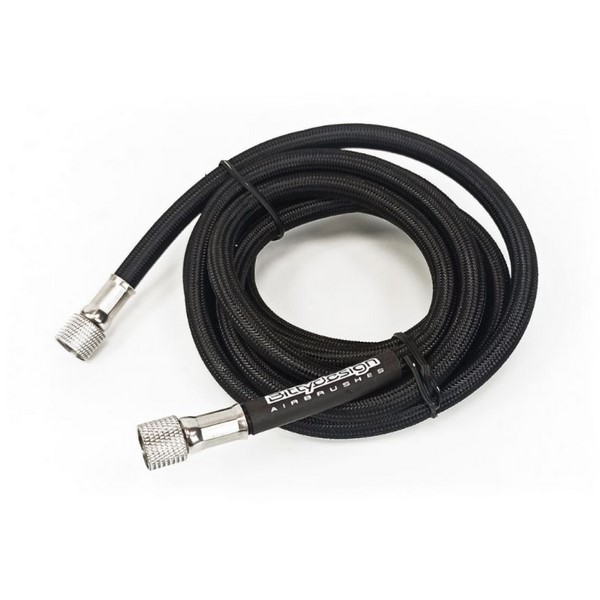 Bittydesign 1.8mt Braided Airbrush Air Hose with Paasche & 1/4" Fitting Ends Regulator Compressor