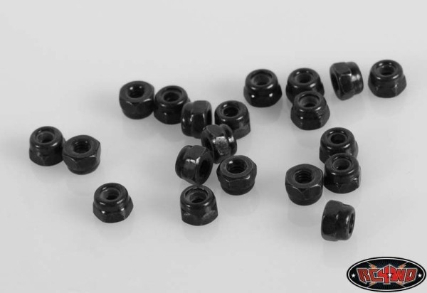 RC4WD Nylock Nuts M2 (Black) (20)