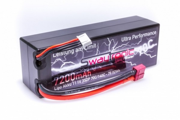SWAYTRONIC HC LiPo 3S2P 11.1V 7200mAh 70C T-Plug