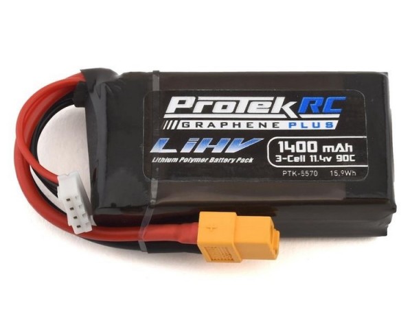 ProTek RC 11.4V/1400mAh 3S 90C Si-Graphene HV LiPo