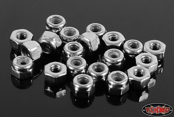 RC4WD Nylock Nut M2 (Silver) (20)