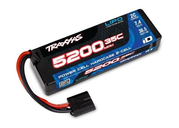 Traxxas Hardcase LiPo 5200mAh 7.4V 35C ID-Stecker L139xH25xB47mm