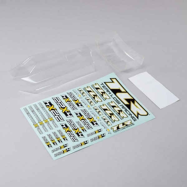 TLR230016 Losi Lightweight Body & Wing Clear 22X-4