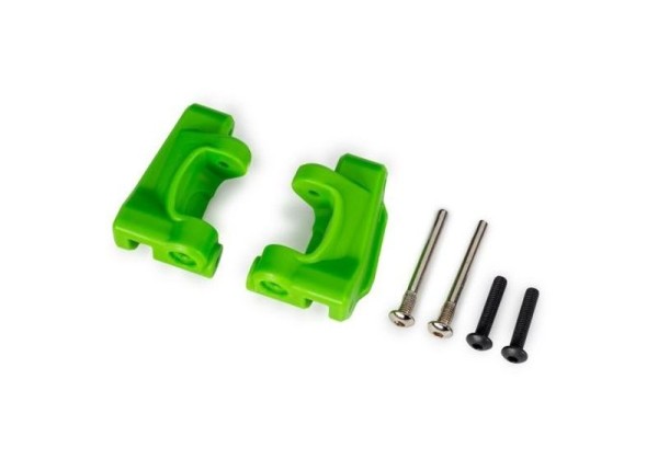 9136-GRN Traxxas Caster-Blocks links/rechts Grün - 2WD Rustler, Slash, Stampede