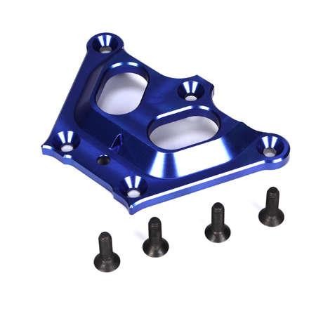 LOSB2559 Alum Front Top Chassis Brace Blue: 5T