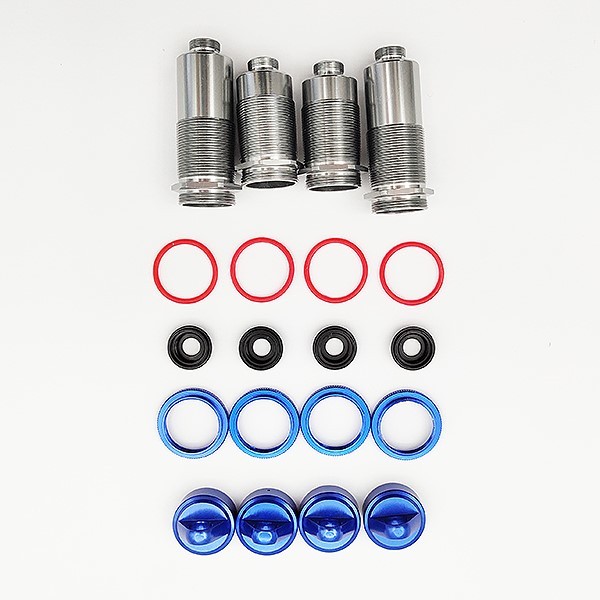 FTX DR8 SHOCK BODY & CAP SET BLUE