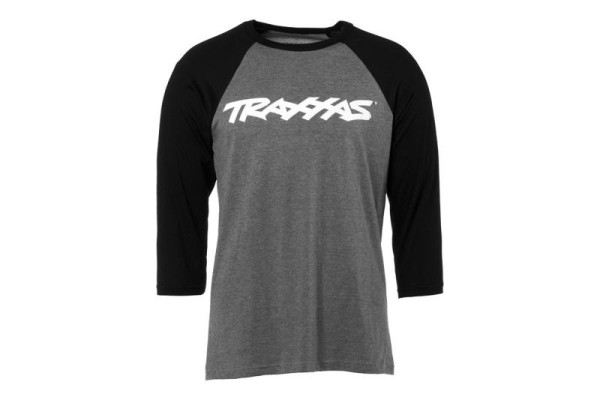 1369-S Traxxas TRAXX RAGLAN SHIRT GREY/BLK SM