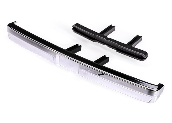 8069X Traxxas Bumper vorne chrom und Bumper-Halter