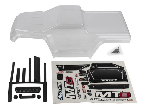 25922 Asso RIVAL MT8 Body Set, clear