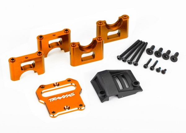 9584T Traxxas Center Diff-Halter 6061-T6 Alu orange eloxiert Sledge