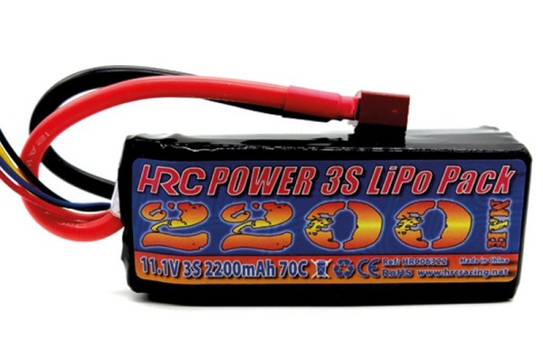HRC Akku LiPo 3S 11.1V 2200mAh 70C T-Plug