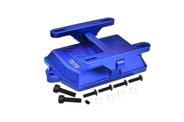 GPM Empfängerboxabdeckung Alu blau Traxxas X-Maxx XRT