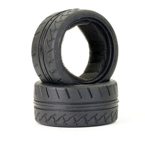 FTX STINGER FRONT 32MM RUBBER TYRE w/INSERTS (2)