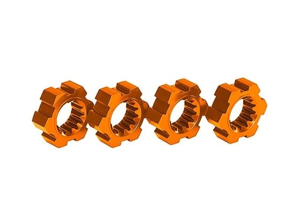 7756-ORNG Traxxas Radmitnehmer Aluminium orange (4