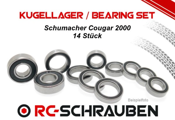 Kugellager Set (2RS) Schumacher Cougar 2000