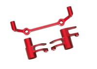 10543-RED Traxxas Lenkung-Bellcranks Aluminium Rot 4-Tec Drift