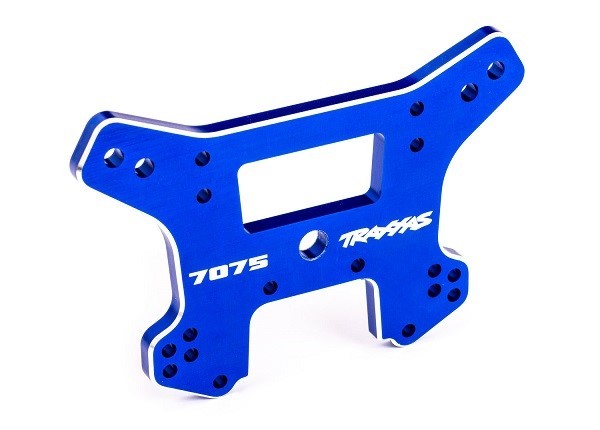 9638 Traxxas Dämpferbrücke Hinten 7075-T6 Alu Blau Sledge