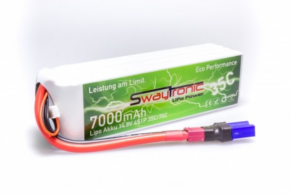 SWAY-AM LiPo 4S 14.8V 7000mAh 35C/70C EC5