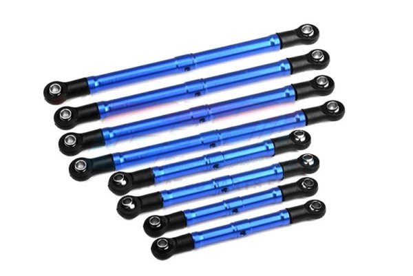 GPM TRX-4M High-Trail Aufhängung-Link-Set Alu einstellbar (8) blau