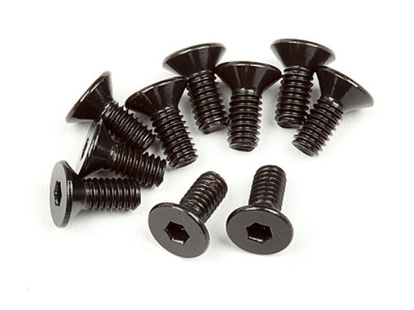 107374 Flat head screw M2.5x6mm (Hex socket/10Stk)