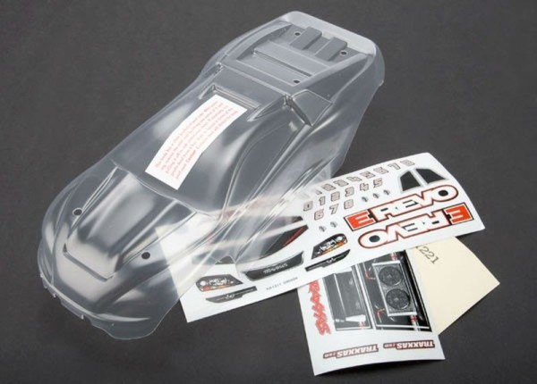 7111 Traxxas Clear Body 1/16 E-Revo VXL Karosserie