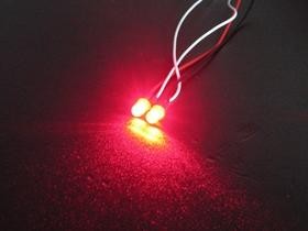 3RAC-FLD03/RE 3mm Flash LED Light - Rot