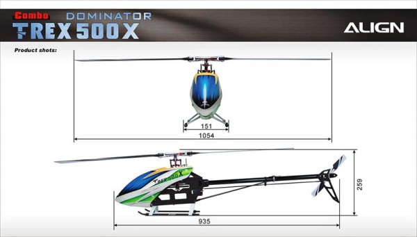 ALIGN T-REX 500X Dominator Combo BEASTX