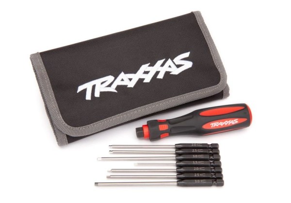 8711 Traxxas Werkzeug-Set Inbus + Inbus Kugel 1.5nn - 3.0mm )7-Tlg)