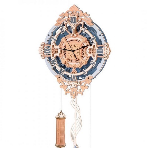 15567 Romantische Wanduhr (Lasercut Holzbausatz)